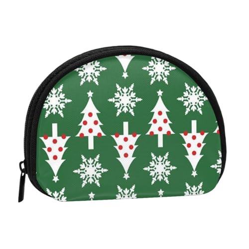 Tragbare Mini-Aufbewahrungstasche in Form eines Weihnachtsbaums, kleine Münzgeldbörse, Muschel-Aufbewahrungstasche von ESNAIUVCD