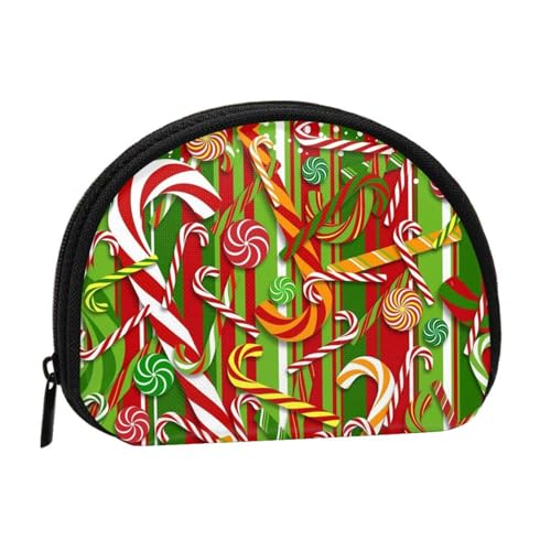 Tragbare Mini-Aufbewahrungstasche mit Aufdruck "Merry Christmas", Muschelform, kleine Münzgeldbörse, Muschel-Aufbewahrungstasche von ESNAIUVCD