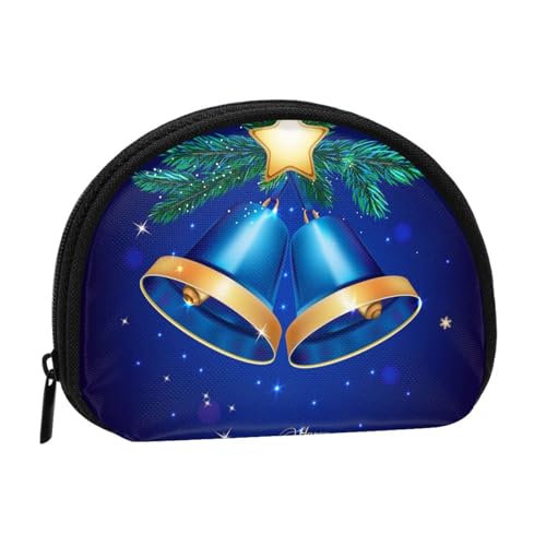 Tragbare Mini-Aufbewahrungstasche mit Aufdruck "Merry Christmas", Muschelform, kleine Münzgeldbörse, Muschel-Aufbewahrungstasche von ESNAIUVCD