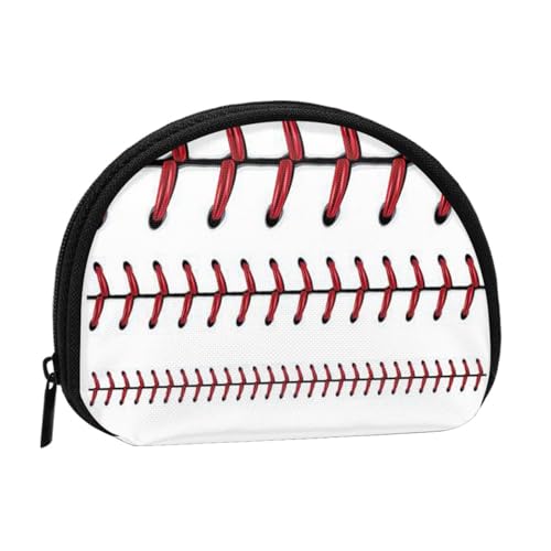 Tragbare Mini-Aufbewahrungstasche mit Baseball-Softball-Motiv, rote Spitze, kleine Münzgeldbörse, Muschel-Aufbewahrungstasche Tragbare Mini-Aufbewahrungstasche mit Baseball-Softball-Motiv, rote Spitze, kleine Münzgeldbörse, Muschel-Aufbewahrungstasche von ESNAIUVCD