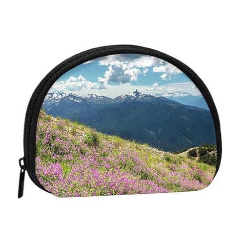 Tragbare Mini-Aufbewahrungstasche mit Bergmotiv, Muschelform, kleine Münzgeldbörse, Muschel-Aufbewahrungstasche von ESNAIUVCD