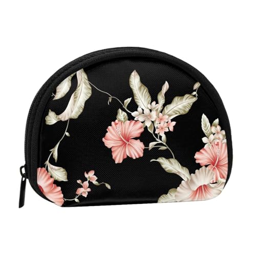 Tragbare Mini-Aufbewahrungstasche mit Blumendruck, Muschelform, kleine Münzgeldbörse, Muschel-Aufbewahrungstasche von ESNAIUVCD