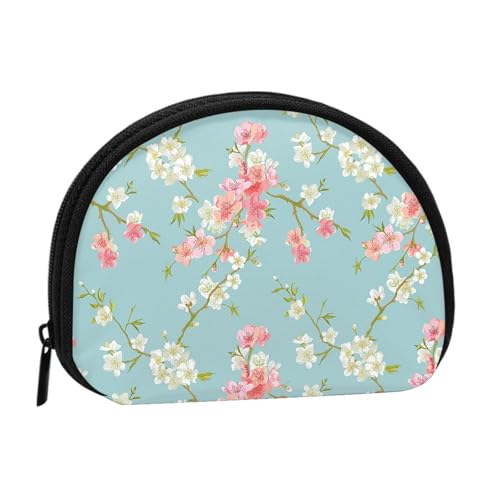 Tragbare Mini-Aufbewahrungstasche mit Blumenzweigen, Muschelform, kleine Münzgeldbörse, Muschel-Aufbewahrungstasche von ESNAIUVCD