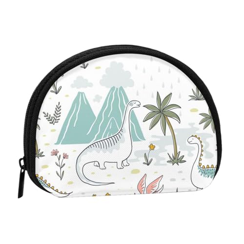 Tragbare Mini-Aufbewahrungstasche mit Dinosaurier-Motiv, Muschelform, kleine Münzgeldbörse, Muschel-Aufbewahrungstasche von ESNAIUVCD