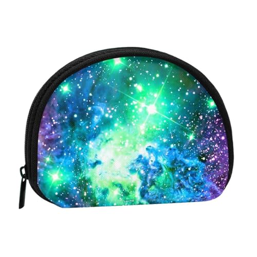 Tragbare Mini-Aufbewahrungstasche mit Galaxie-Aufdruck, klein, klein, Grün, Blau, Violett, Aufbewahrungstasche von ESNAIUVCD
