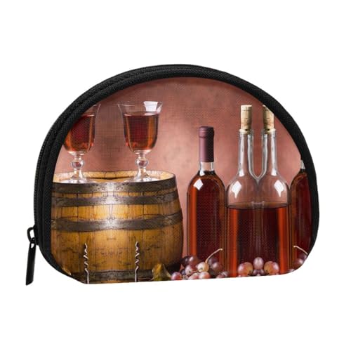 Tragbare Mini-Aufbewahrungstasche mit Getränke- und Lebensmittelaufdruck, Muschelform, kleine Münzgeldbörse, Muschel-Aufbewahrungstasche von ESNAIUVCD