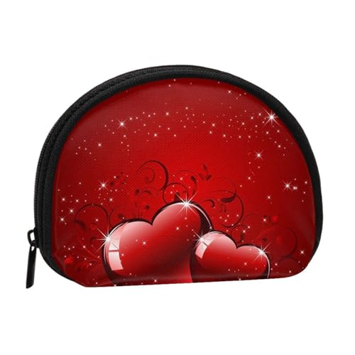 Tragbare Mini-Aufbewahrungstasche mit Herz-Motiv, Muschelform, kleine Münzgeldbörse, Aufbewahrungstasche von ESNAIUVCD