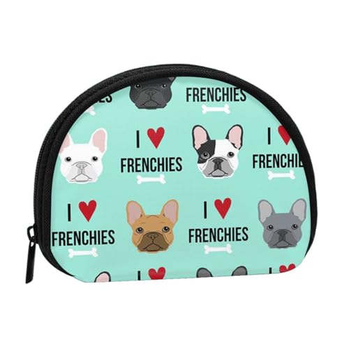 Tragbare Mini-Aufbewahrungstasche mit Hundemotiv, Muschelform, kleine Münzgeldbörse, Muschel-Aufbewahrungstasche von ESNAIUVCD