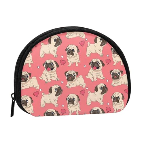 Tragbare Mini-Aufbewahrungstasche mit Hundemotiv, Muschelform, kleine Münzgeldbörse, Muschel-Aufbewahrungstasche von ESNAIUVCD