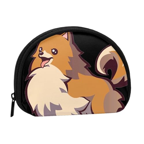 Tragbare Mini-Aufbewahrungstasche mit Hundemotiv, Muschelform, kleine Münzgeldbörse, Muschel-Aufbewahrungstasche von ESNAIUVCD