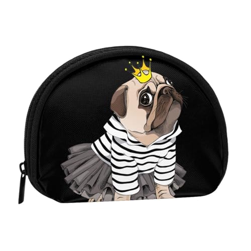 Tragbare Mini-Aufbewahrungstasche mit Hundemotiv, Muschelform, kleine Münzgeldbörse, Muschel-Aufbewahrungstasche von ESNAIUVCD
