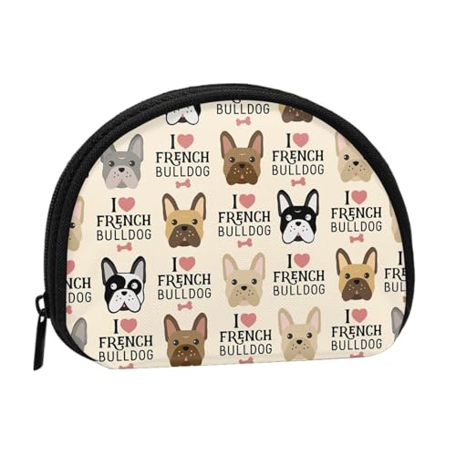 Tragbare Mini-Aufbewahrungstasche mit Hundemotiv, Muschelform, kleine Münzgeldbörse, Muschel-Aufbewahrungstasche von ESNAIUVCD