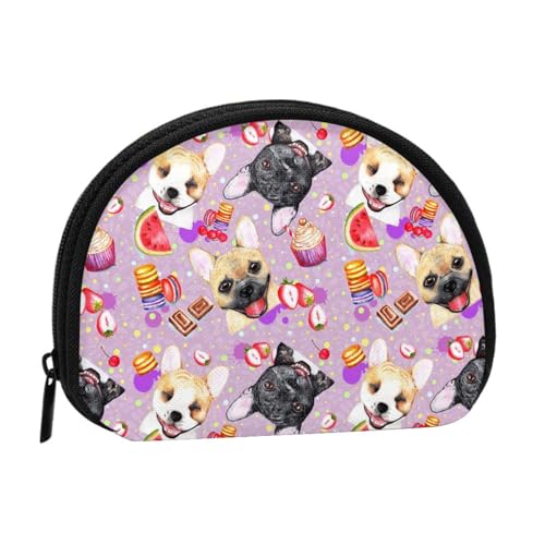 Tragbare Mini-Aufbewahrungstasche mit Hundemotiv, Muschelform, kleine Münzgeldbörse, Muschel-Aufbewahrungstasche von ESNAIUVCD