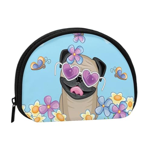 Tragbare Mini-Aufbewahrungstasche mit Hundemotiv, Muschelform, kleine Münzgeldbörse, Muschel-Aufbewahrungstasche von ESNAIUVCD