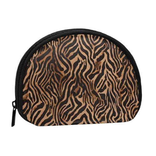 Tragbare Mini-Aufbewahrungstasche mit Leopardenmuster in Muschelform, kleine Münzgeldbörse, Muschel-Aufbewahrungstasche von ESNAIUVCD