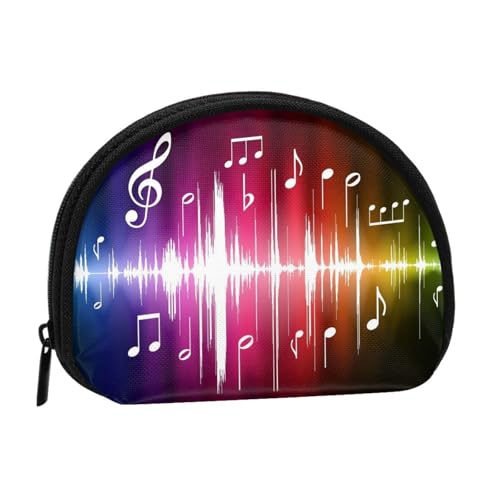 Tragbare Mini-Aufbewahrungstasche mit Musikdruck, Muschelform, kleine Münzgeldbörse, Muschel-Aufbewahrungstasche von ESNAIUVCD