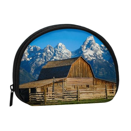 Tragbare Mini-Aufbewahrungstasche mit Park-Druck, Muschelform, kleine Münzgeldbörse, Muschel-Aufbewahrungstasche von ESNAIUVCD