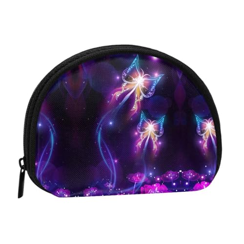 Tragbare Mini-Aufbewahrungstasche mit Schmetterlings-Aufdruck, Muschelform, kleine Münzgeldbörse, Muschel, Aufbewahrungstasche von ESNAIUVCD