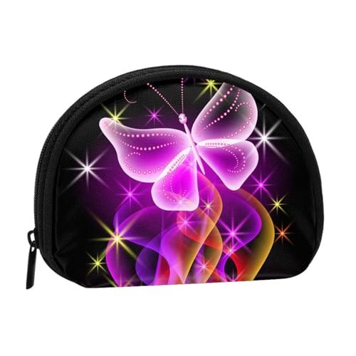 Tragbare Mini-Aufbewahrungstasche mit Schmetterlings-Aufdruck, Muschelform, kleine Münzgeldbörse, Muschel-Aufbewahrungstasche von ESNAIUVCD