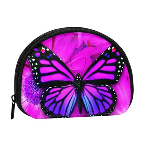 Tragbare Mini-Aufbewahrungstasche mit Schmetterlings-Aufdruck, Muschelform, kleine Münzgeldbörse, Muschel-Aufbewahrungstasche von ESNAIUVCD