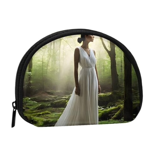 Tragbare Mini-Aufbewahrungstasche mit See-Feen-Motiv, Muschelform, kleine Münzgeldbörse, Muschel-Aufbewahrungstasche von ESNAIUVCD