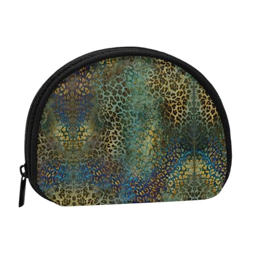 Tragbare Mini-Aufbewahrungstasche mit Tierdruck, Muschelform, kleine Münzgeldbörse, Muschel-Aufbewahrungstasche von ESNAIUVCD