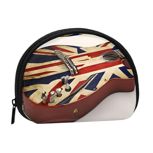 Tragbare Mini-Aufbewahrungstasche mit britischer Flagge, Muschelform, kleine Münzgeldbörse, Muschel-Aufbewahrungstasche von ESNAIUVCD