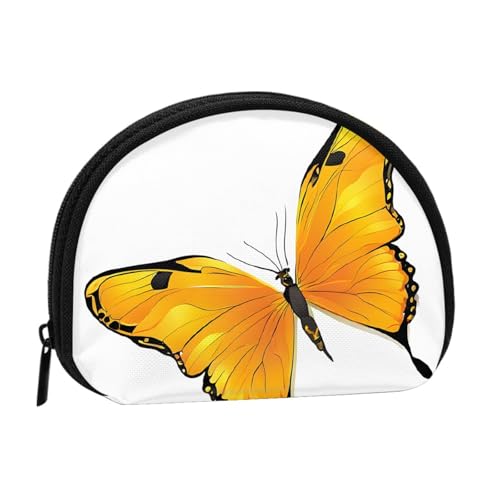 Tragbare Mini-Aufbewahrungstasche mit hübschem Schmetterlings-Aufdruck, Muschelform, kleine Münzgeldbörse, Muschel-Aufbewahrungstasche von ESNAIUVCD