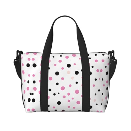 Turnbeutel für Damen, Wochenendtasche, Tasche für persönliche Gegenstände, Schultertasche für Damen und Herren, Einheitsgröße, Schwarz , Einheitsgröße von ESNAIUVCD