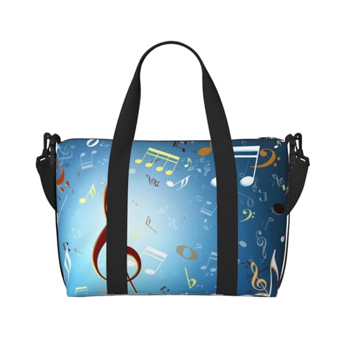 Turnbeutel für Damen, Wochenendtasche, Übernachtungstasche, persönliche Gegenstände, Schultertasche für Damen und Herren, Einheitsgröße, Schwarz , Einheitsgröße von ESNAIUVCD