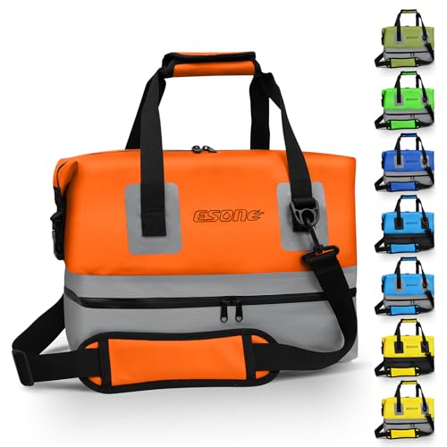 ESONE Wasserdichte Wochenendtasche mit Schuhfach, kleine Sporttasche für Männer und Frauen, Handgepäcktaschen für Flugzeuge, Reisetasche, Übernachtung, Workout, Seesack für Reisen, Strand, von ESONE