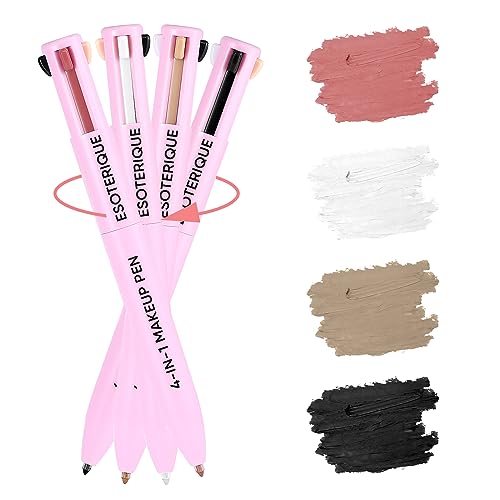 ESOTERIQUE Shade 01 4-in-1-Make-up-Stift, Eyeliner, Augenbrauenstift und Highlighter in einem Stift, einfach aufzutragen und kompakt für Reisen – tierversuchsfrei und vegan von ESOTERIQUE