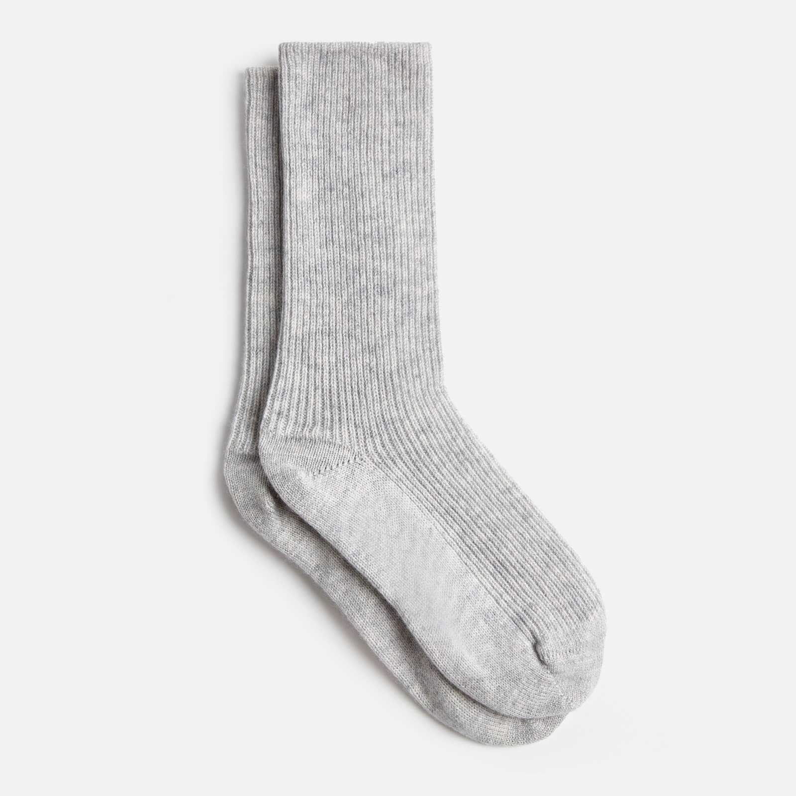 ESPA Home Cashmere Ribbed Knit Socks - Silver von ESPA