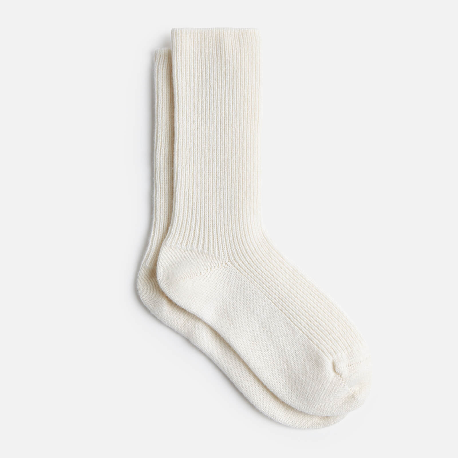 ESPA Home Cashmere Ribbed Knit Socks - White von ESPA