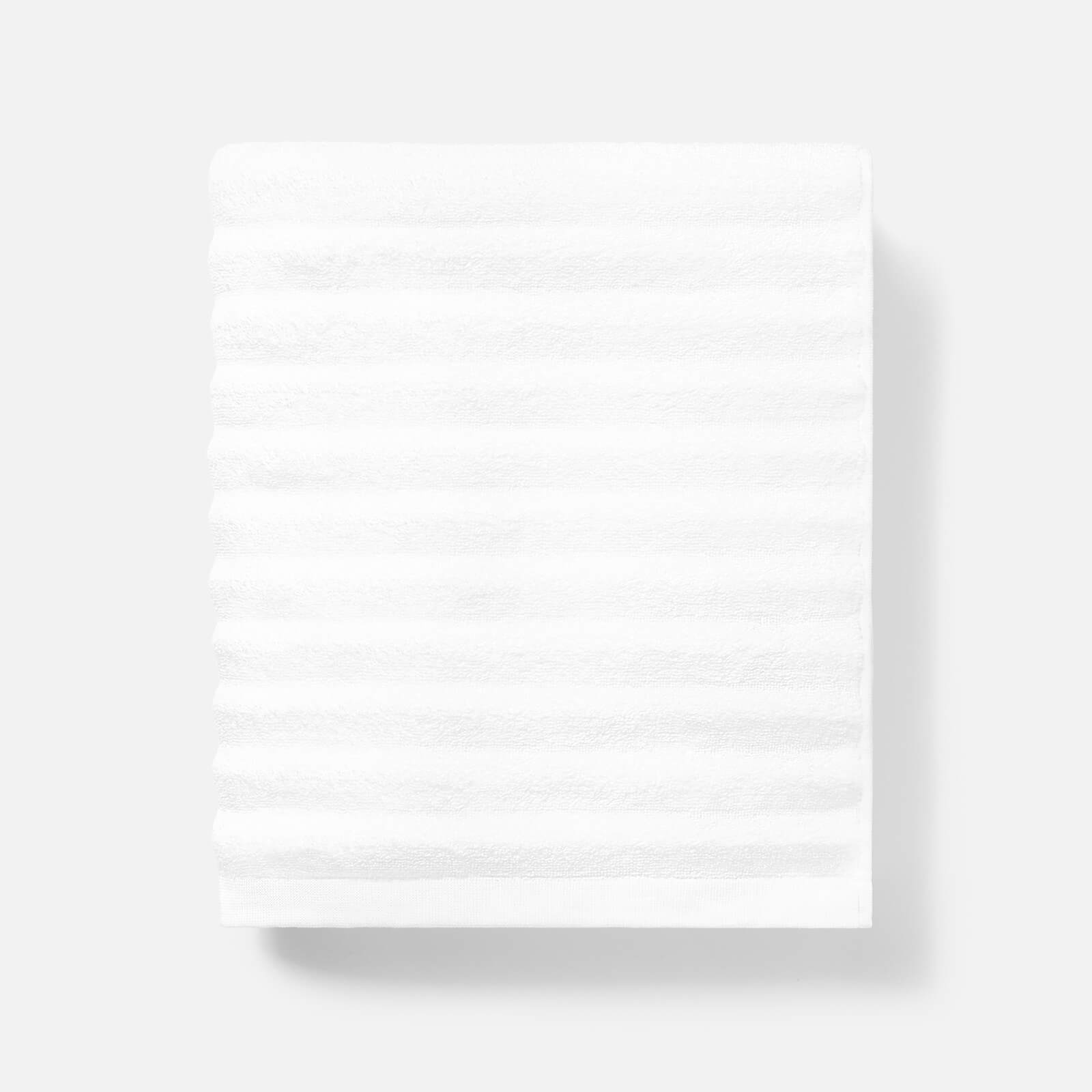 ESPA Ribbed Wave Hand Towel - White - 100 x 160cm von ESPA