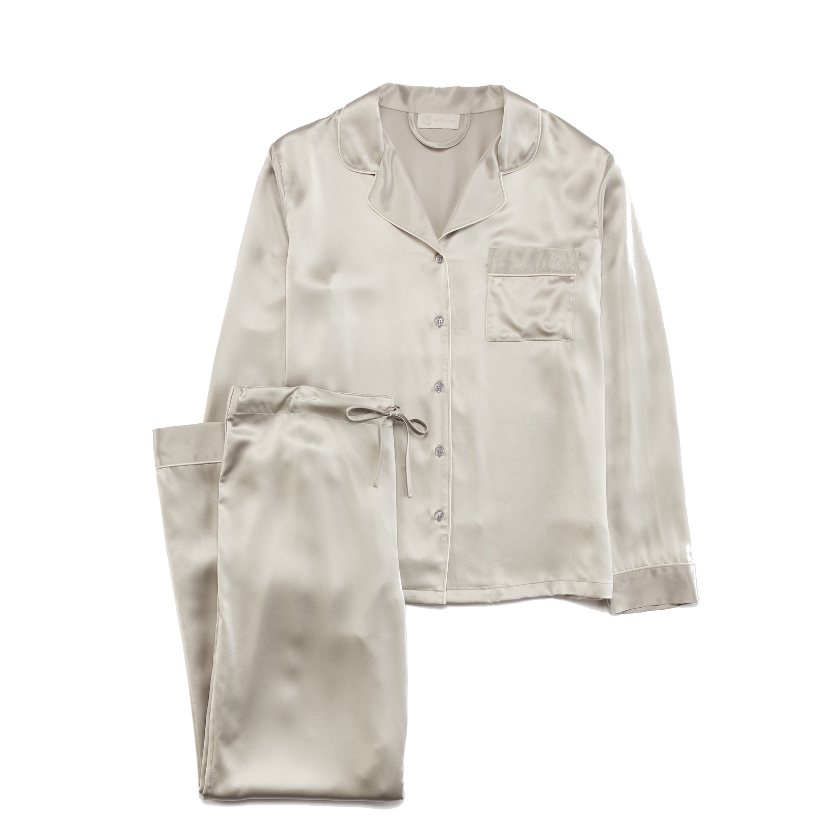 ESPA Silk Pyjamas - Silver - L ESPA Silk Pyjamas - Silver - L von ESPA