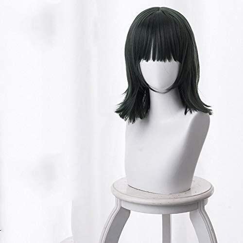 ESPADE Wig Anime Cosplay Anime One-Punch Superman/One-Punch Man Hell's Blizzard Dark Green Cosplay Wig von ESPADE