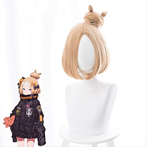 ESPADE Wig Anime Cosplay FGO 3rd Anniversary Abigail Regular Dress Series Yellow Short Hair Bag Small Cosplay Wig von ESPADE