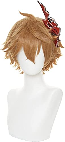 ESPADE Wig Anime Cosplay Genshin Impact Tartaglia Cosplay Kurze braune hitzebeständige Kunsthaar Halloween Party Anime Cosplay Perücken ESPADE Wig Anime Cosplay Genshin Impact Tartaglia Cosplay Kurze braune hitzebeständige Kunsthaar Halloween Party Anime Cosplay Perücken von ESPADE