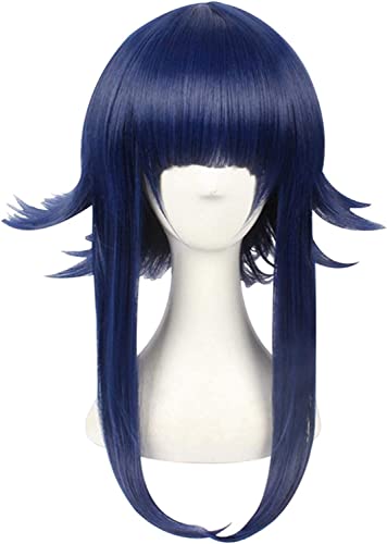 ESPADE Wig Anime Cosplay Hyuga Hinata Cosplay schwarz blau geschichtet Kurze hitzebeständige Faser Haarteil Halloween Party Kostüm Perücke von ESPADE