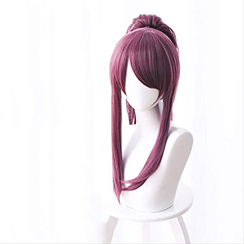ESPADE Wig Anime Cosplay K/DA LOL Women's Team Akali Explosion Overturned Horsetail Cosplay WigCosplay Anime Wig von ESPADE