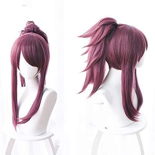 ESPADE Wig Anime Cosplay K/DA LOL Women's Team Akali Explosion Overturned Horsetail Cosplay WigCosplay Anime Wig ESPADE Wig Anime Cosplay K/DA LOL Women's Team Akali Explosion Overturned Horsetail Cosplay WigCosplay Anime Wig von ESPADE
