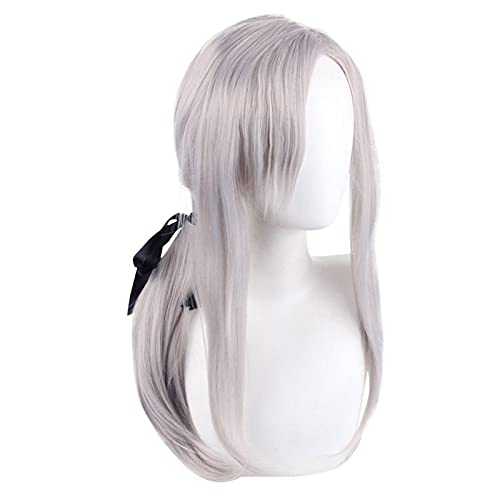 ESPADE Wig Anime Cosplay Owari no Seraph of The End Ferid Bathory 80 cm Lange, blassrosa-graue, hitzebeständige Cosplay-Perücke ESPADE Wig Anime Cosplay Owari no Seraph of The End Ferid Bathory 80 cm Lange, blassrosa-graue, hitzebeständige Cosplay-Perücke von ESPADE