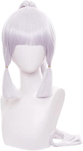 ESPADE Wig Anime Cosplay Perücke Genshin Impact Ayaka Cosplay Perücken Genshin Impact Cosplay Lange Perücke Pferdeschwanz Hitzebeständiges Kunsthaarspiel ESPADE Wig Anime Cosplay Perücke Genshin Impact Ayaka Cosplay Perücken Genshin Impact Cosplay Lange Perücke Pferdeschwanz Hitzebeständiges Kunsthaarspiel von ESPADE