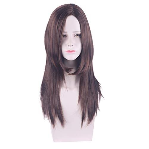 ESPADE Wig Anime Cosplay Wig for Halloween Fashion Christmas Party Dress Up Wig Resident Evil 8-Village Cassandra-Cassandra-Maroon Medium Long Cos Wig von ESPADE