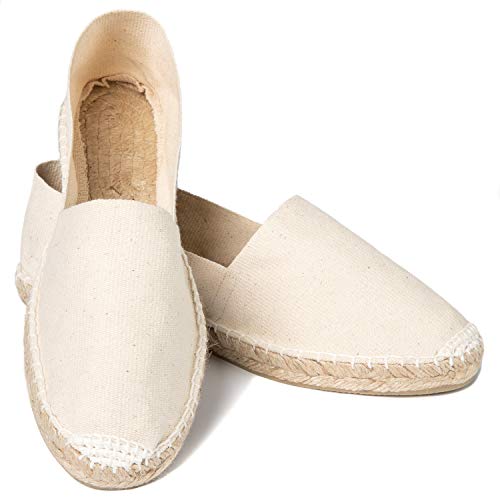 ESPADELLE Klassische Damen Slip-on Espadrilles aus Baumwolle mit Schuhbeutel, Sand, 40, Handmade in Spain ESPADELLE Klassische Damen Slip-on Espadrilles aus Baumwolle mit Schuhbeutel, Sand, 40, Handmade in Spain von ESPADELLE