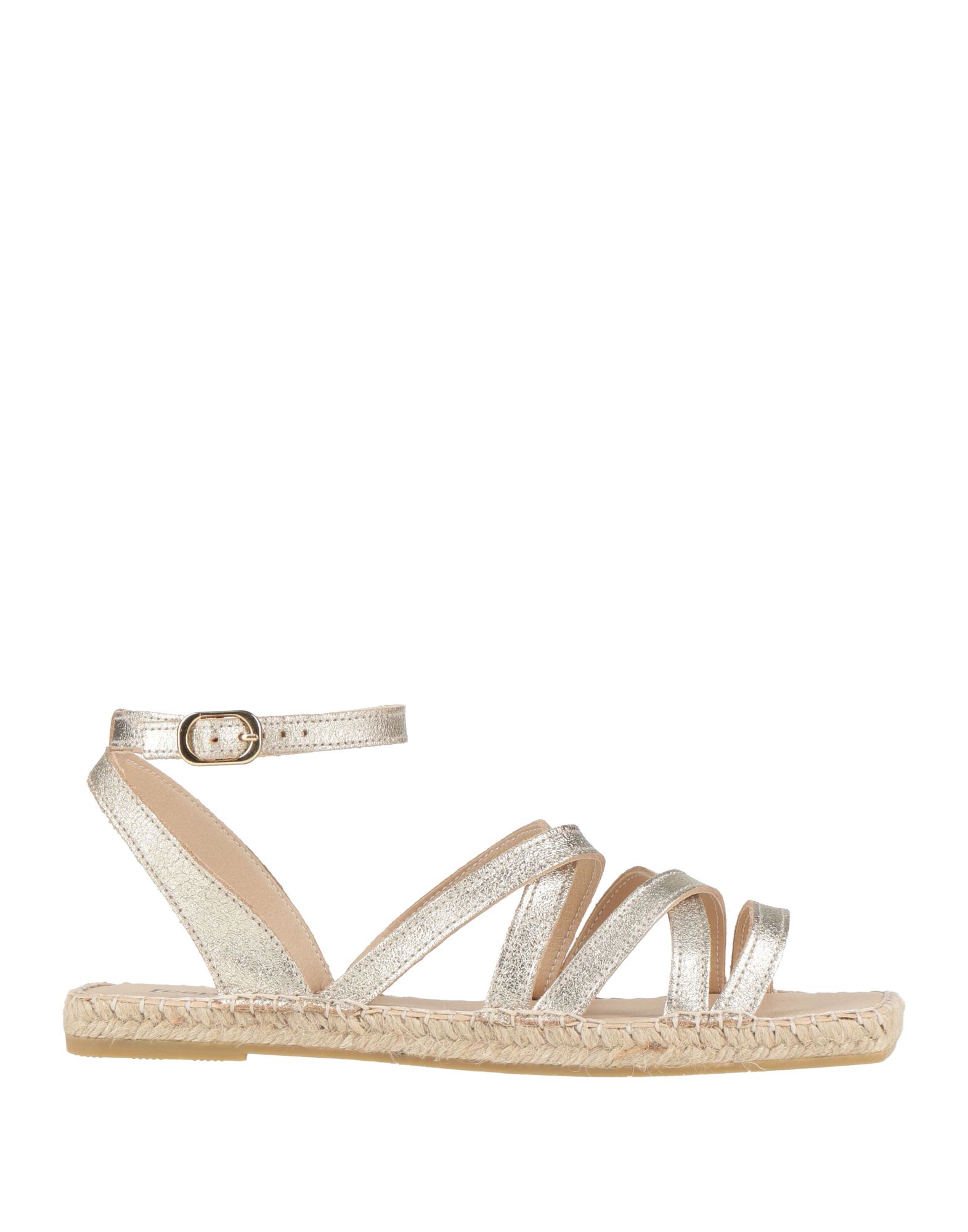 ESPADRIJ Espadrilles Damen Platin von ESPADRIJ