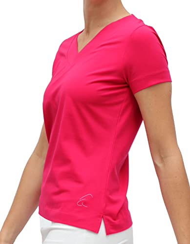 ESPARTO Yoga V-Shirt Farishta Raspberry von ESPARTO