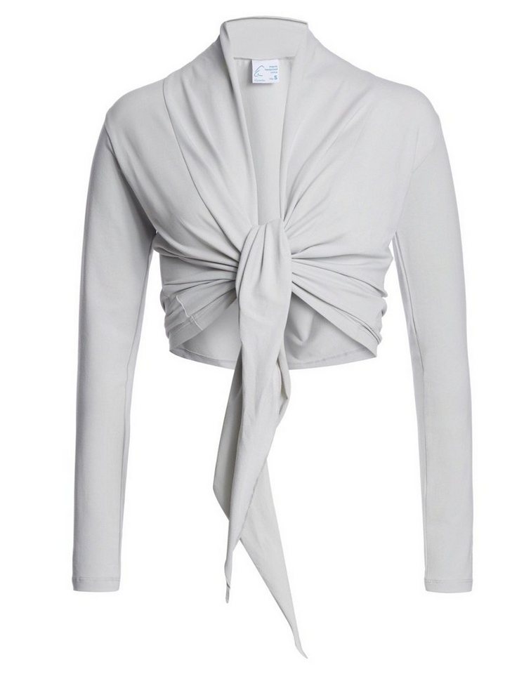 ESPARTO Yoga-Wickeljacke Wickelshirt Dhaara in Bio-Baumwolle variabel zu binden von ESPARTO
