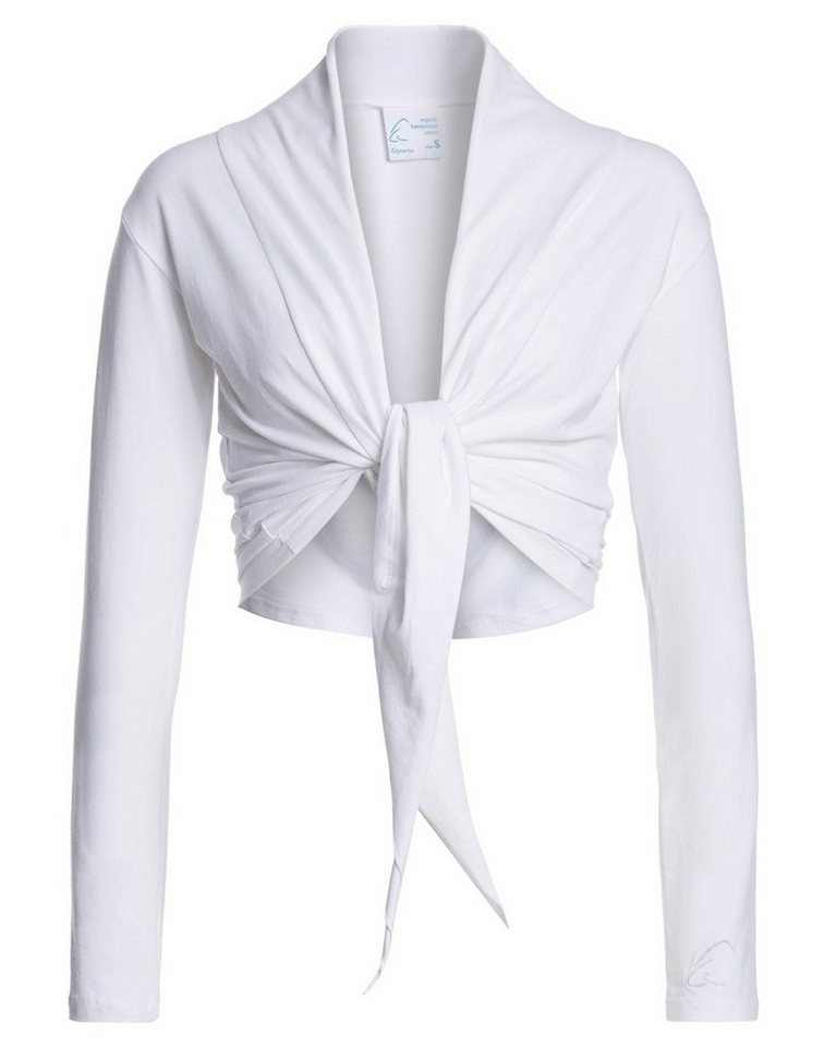 ESPARTO Yoga-Wickeljacke Wickelshirt Dhaara in Bio-Baumwolle variabel zu binden von ESPARTO